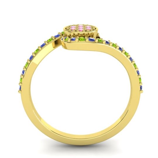 Simple Floral Pave Vapi Ring