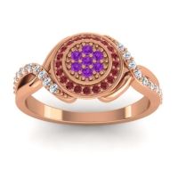 Statement Floral Pave Bhumi Ring