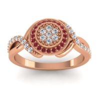 Statement Floral Pave Bhumi Ring