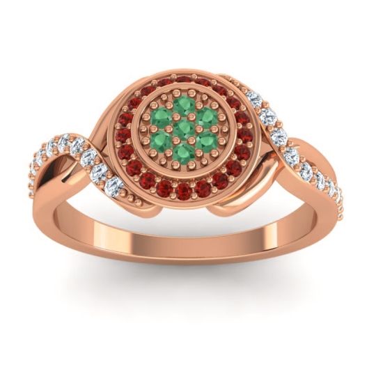 Statement Floral Pave Bhumi Ring