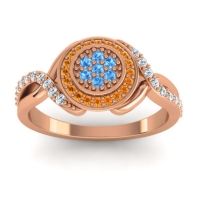 Statement Floral Pave Bhumi Ring