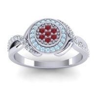 Statement Floral Pave Bhumi Ring