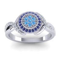 Statement Floral Pave Bhumi Ring