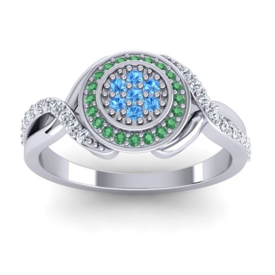 Statement Floral Pave Bhumi Ring