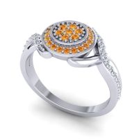 Statement Floral Pave Bhumi Ring