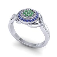 Statement Floral Pave Bhumi Ring