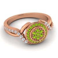Statement Floral Pave Bhumi Ring