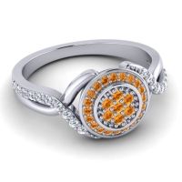 Statement Floral Pave Bhumi Ring