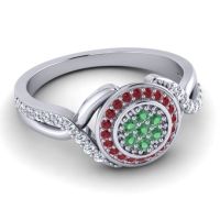 Statement Floral Pave Bhumi Ring