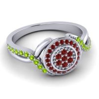 Statement Floral Pave Bhumi Ring