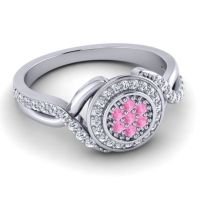 Statement Floral Pave Bhumi Ring