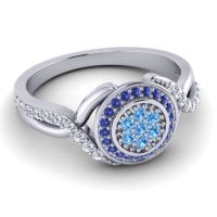 Statement Floral Pave Bhumi Ring