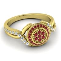 Statement Floral Pave Bhumi Ring