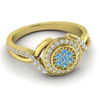 Statement Floral Pave Bhumi Ring
