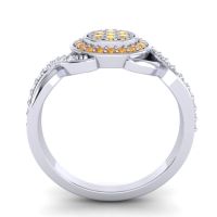 Statement Floral Pave Bhumi Ring