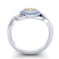 Statement Floral Pave Bhumi Ring