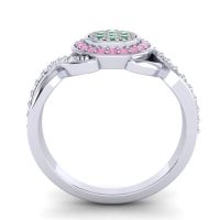 Statement Floral Pave Bhumi Ring