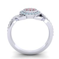 Statement Floral Pave Bhumi Ring