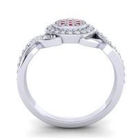 Statement Floral Pave Bhumi Ring