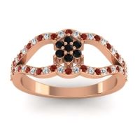 Floral Pave Koza Ring