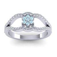 Floral Pave Koza Ring