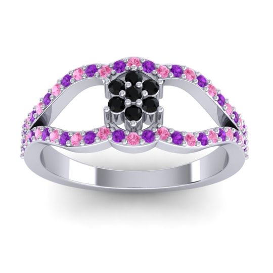 Floral Pave Koza Ring