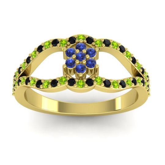Floral Pave Koza Ring