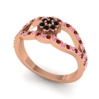 Floral Pave Koza Ring