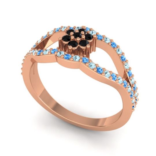 Floral Pave Koza Ring