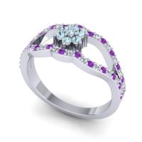 Floral Pave Koza Ring