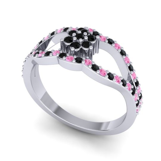 Floral Pave Koza Ring