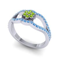 Floral Pave Koza Ring