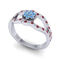 Floral Pave Koza Ring