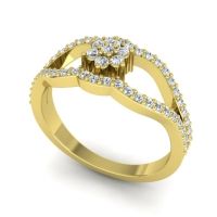 Floral Pave Koza Ring