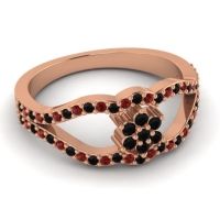 Floral Pave Koza Ring