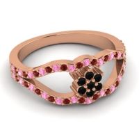 Floral Pave Koza Ring