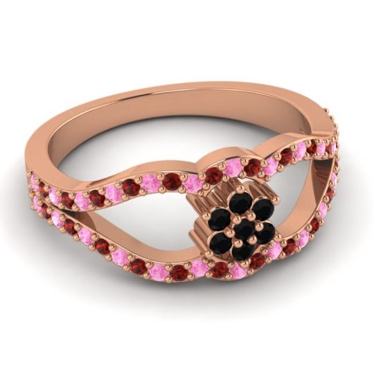 Floral Pave Koza Ring