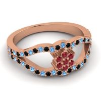 Floral Pave Koza Ring