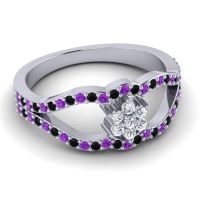 Floral Pave Koza Ring