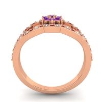 Floral Pave Koza Ring