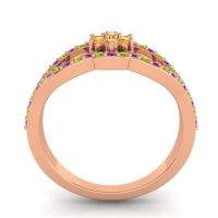 Floral Pave Koza Ring