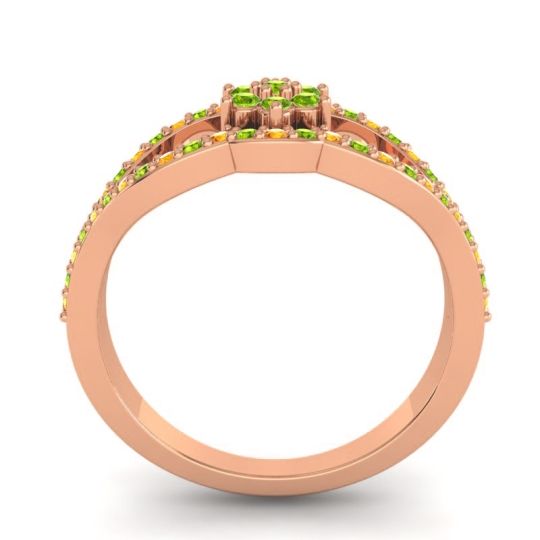 Floral Pave Koza Ring