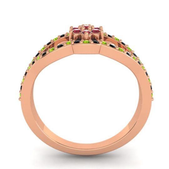 Floral Pave Koza Ring