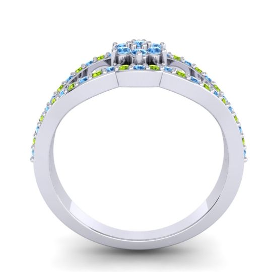 Floral Pave Koza Ring