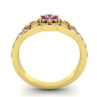 Floral Pave Koza Ring