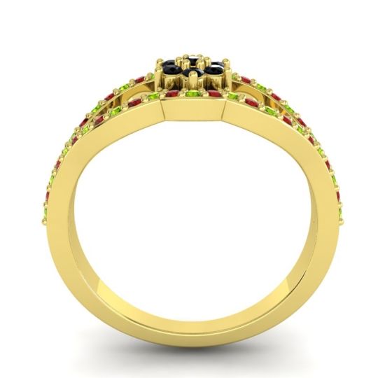 Floral Pave Koza Ring