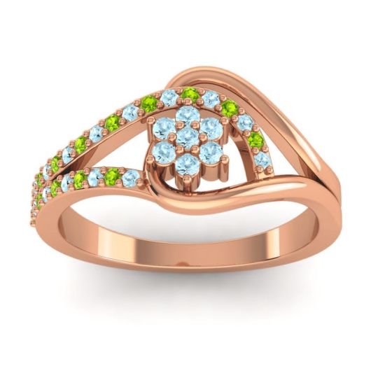 Floral Pave Puspin Ring