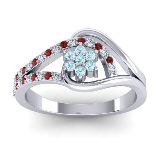 Floral Pave Puspin Ring