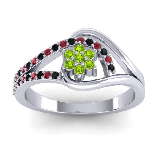 Floral Pave Puspin Ring