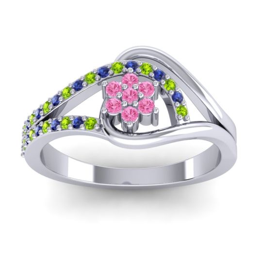 Floral Pave Puspin Ring